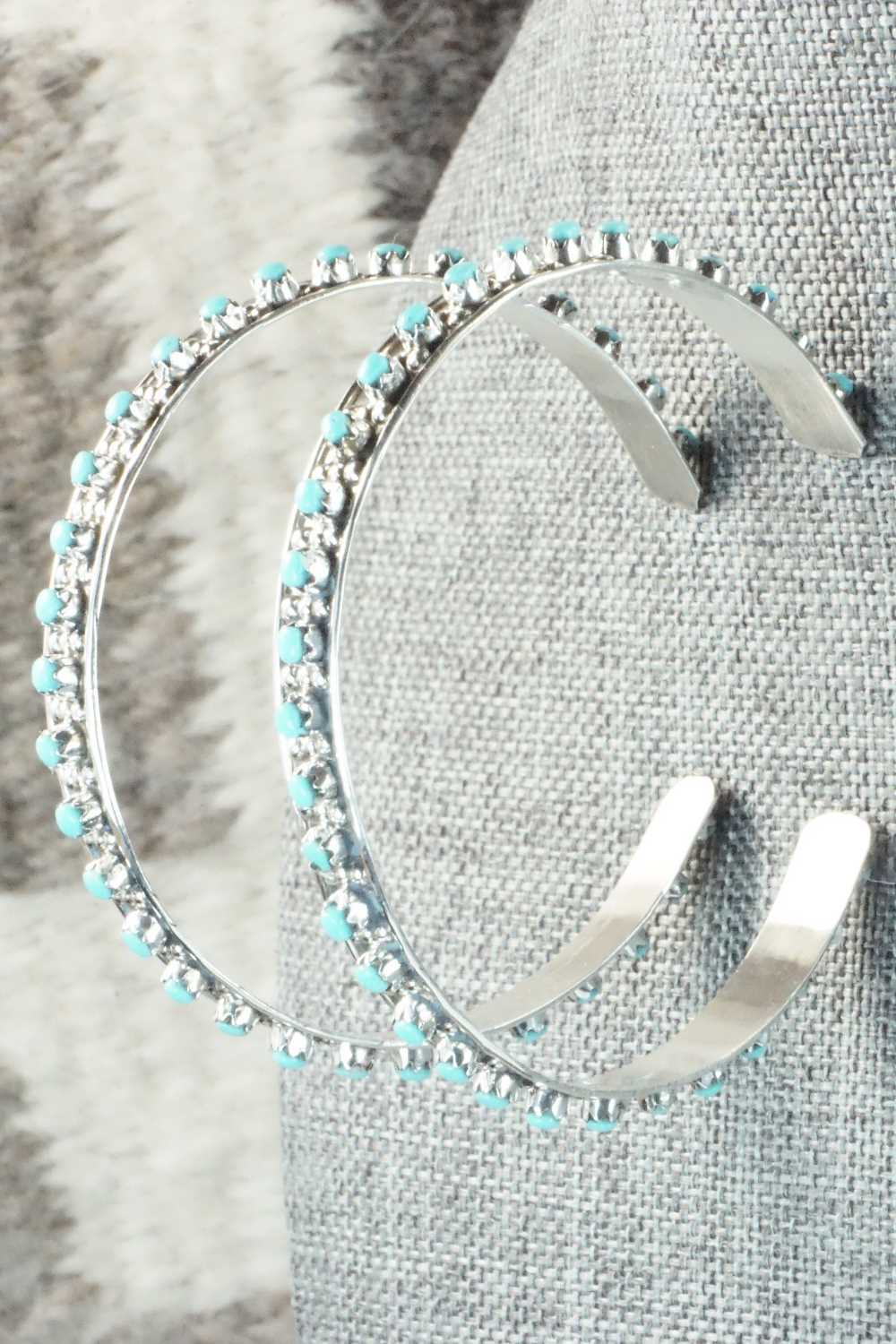 Turquoise & Sterling Silver Earrings - Joanne Cheama