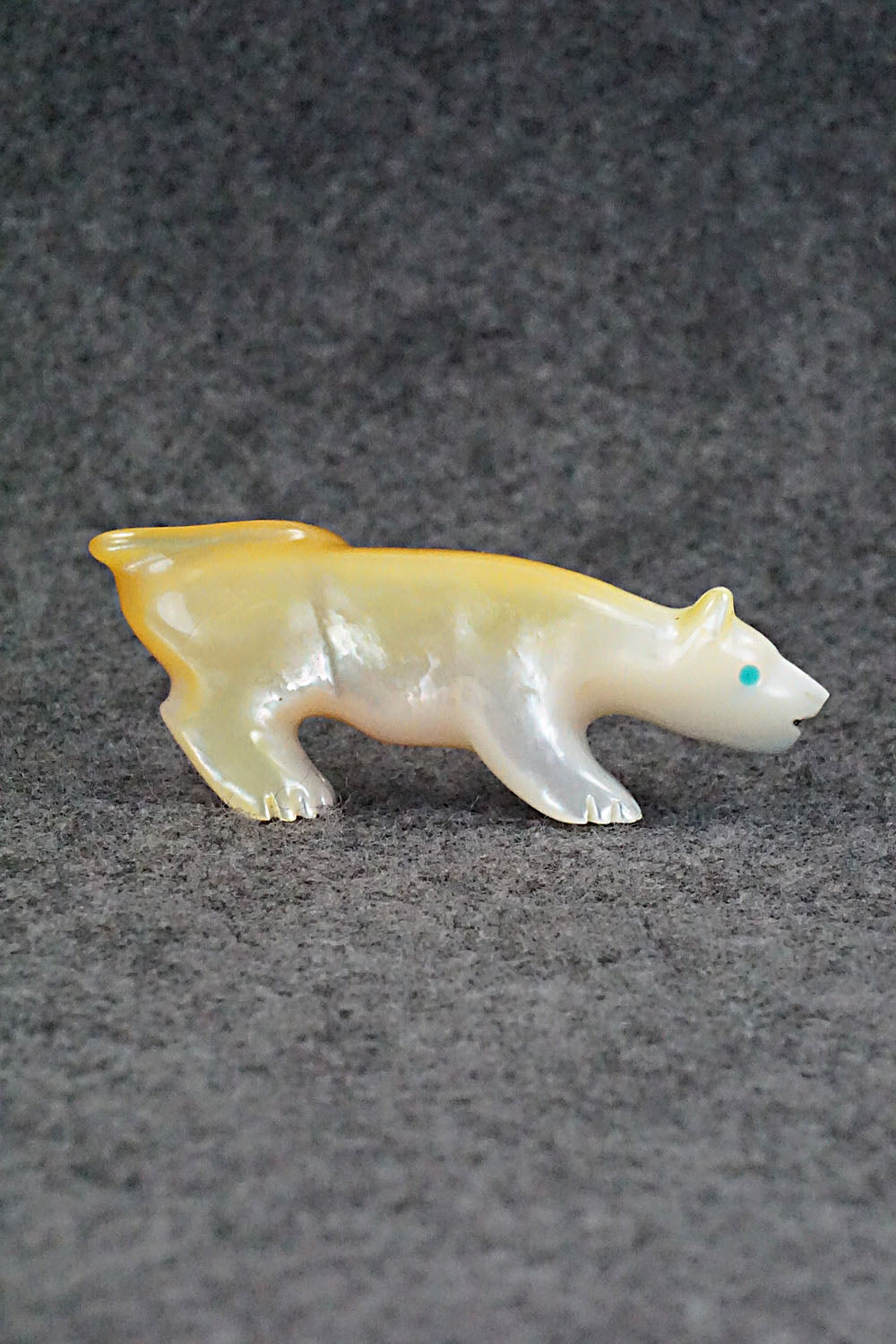 Mountain Lion Zuni Fetish Carving - Andres Quandelacy