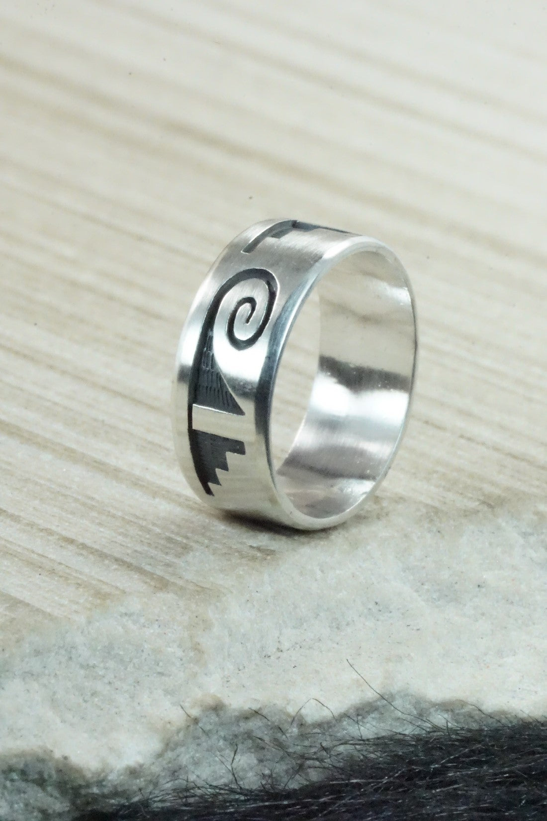 Sterling Silver Ring - Timothy Mowa - Size 13.25