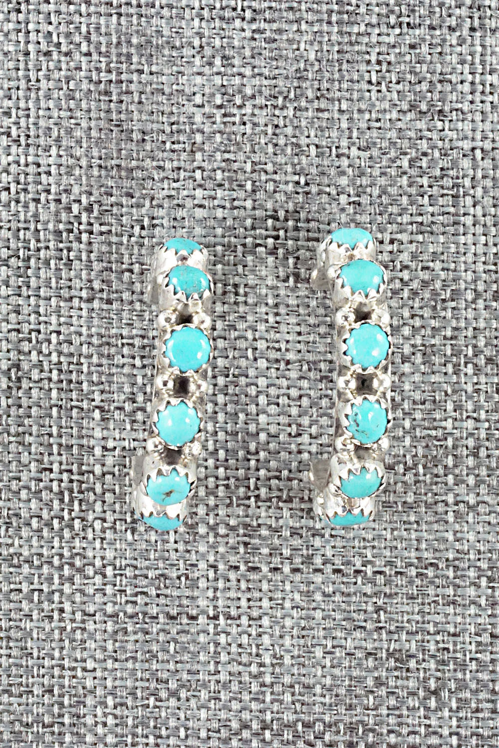 Turquoise & Sterling Silver Earrings - Gaynell Parker