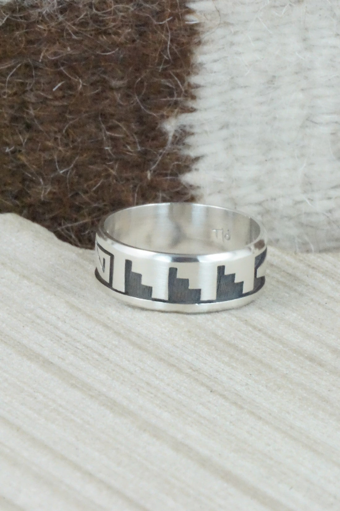 Sterling Silver Ring - Timothy Mowa - Size 13.25