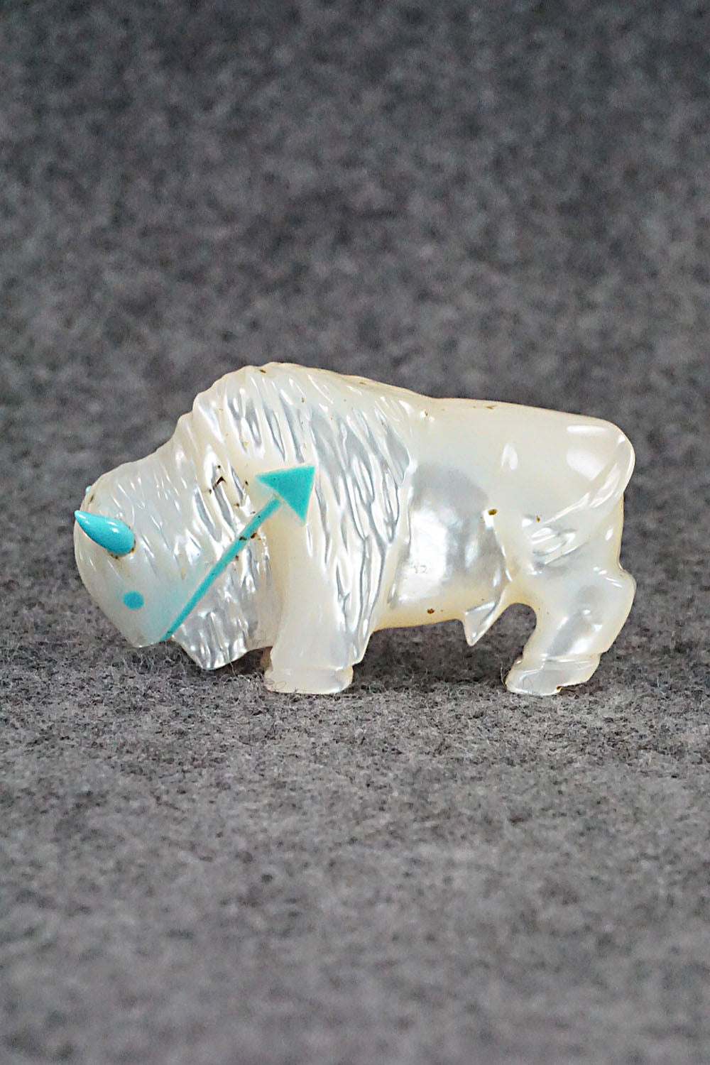 Buffalo Zuni Fetish Carving - Andres Quandelacy