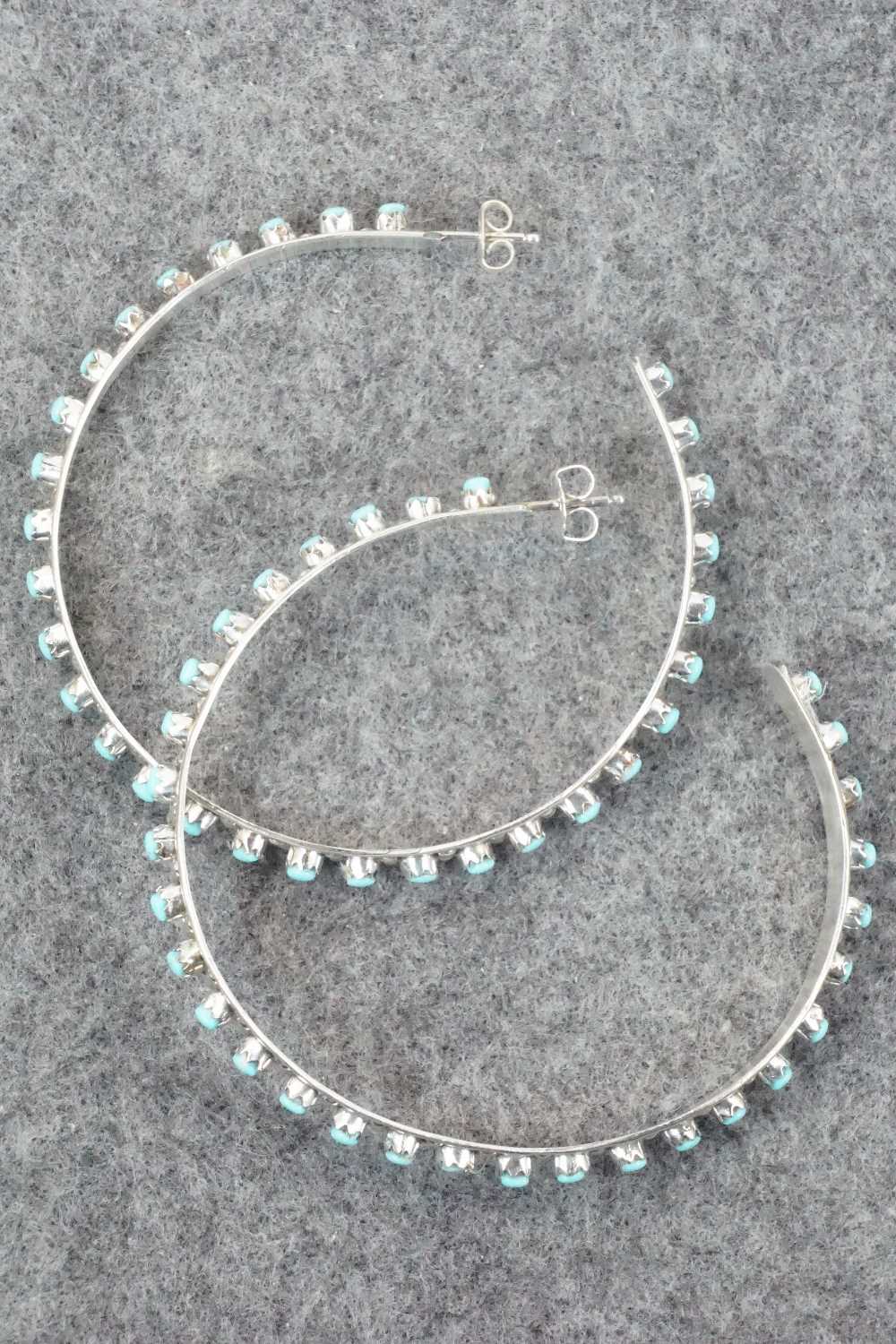 Turquoise & Sterling Silver Earrings - Joanne Cheama