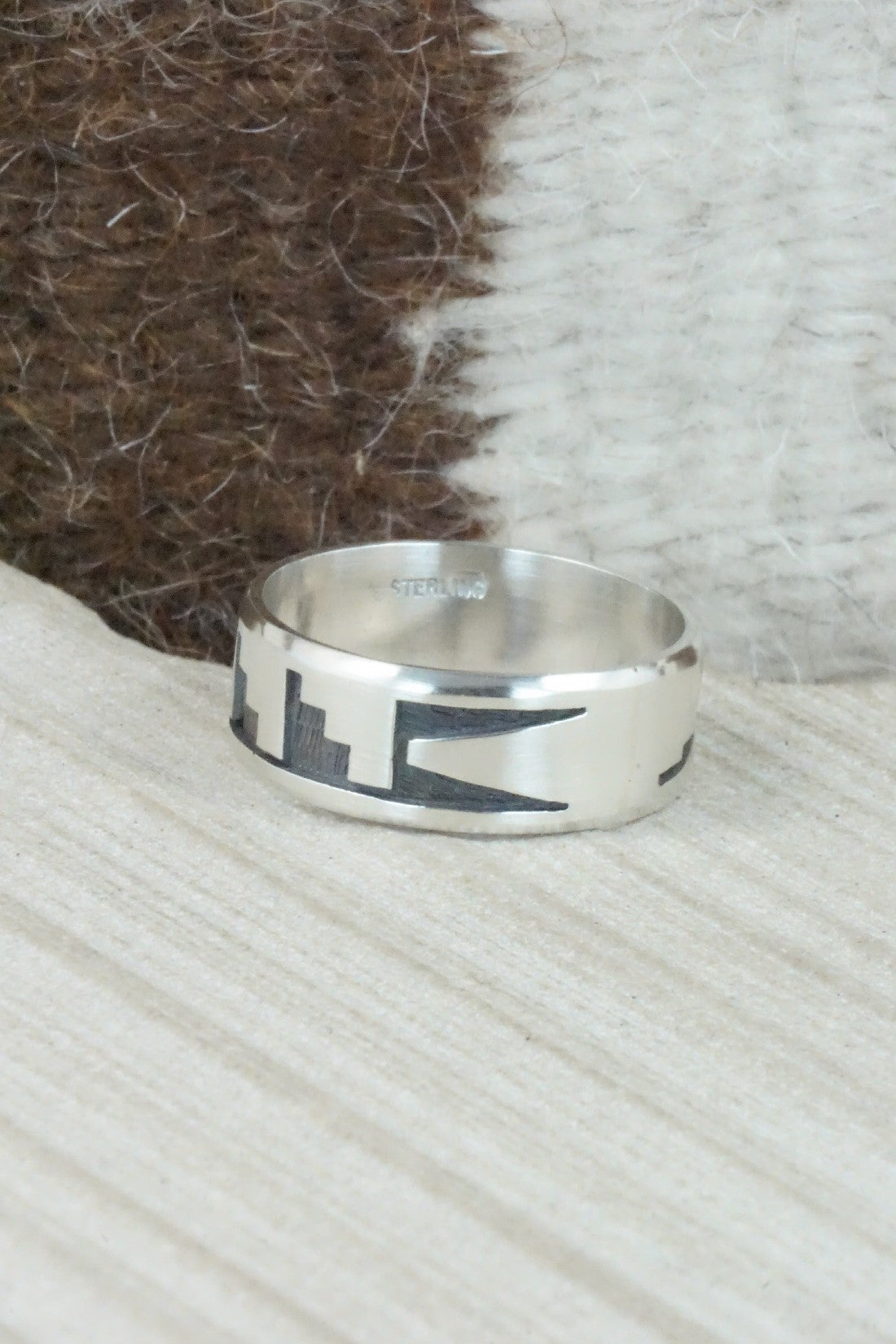 Sterling Silver Ring - Timothy Mowa - Size 13.25