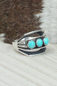 Turquoise & Sterling Silver Ring - James Bahe - Size 6