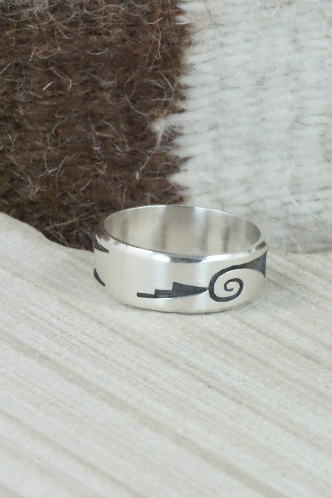 Sterling Silver Ring - Timothy Mowa - Size 13.25