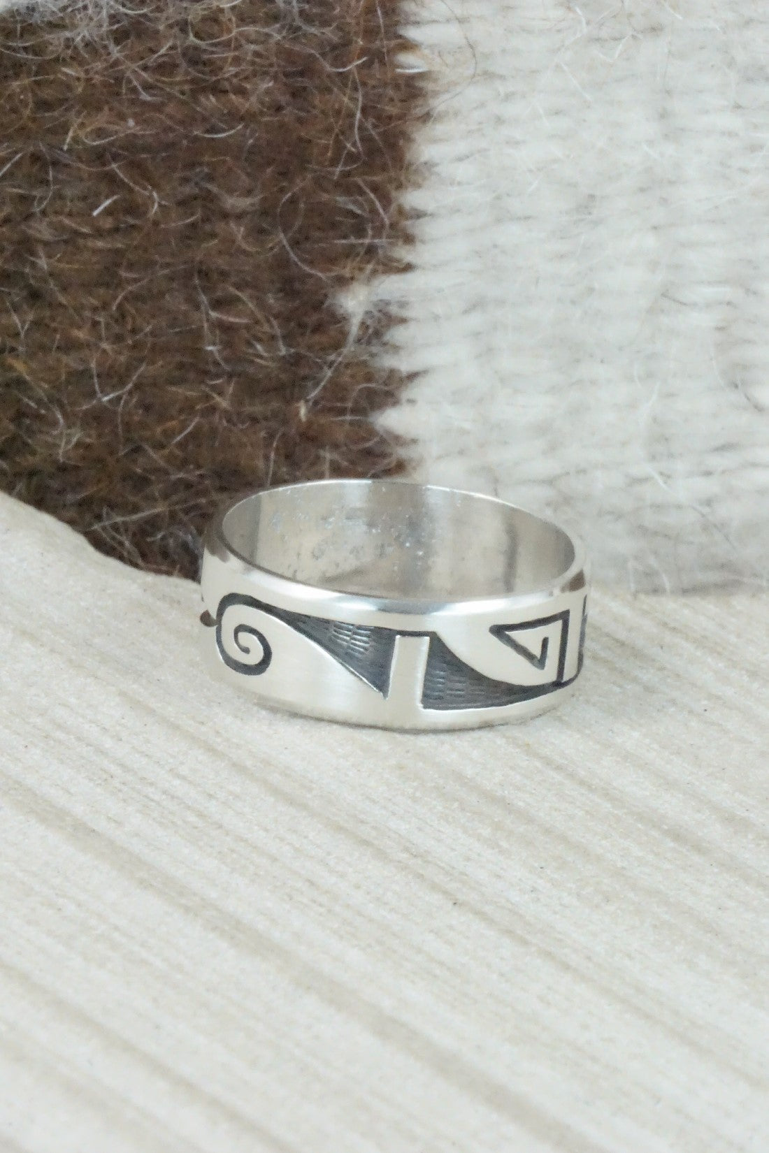 Sterling Silver Ring - Timothy Mowa - Size 13.25