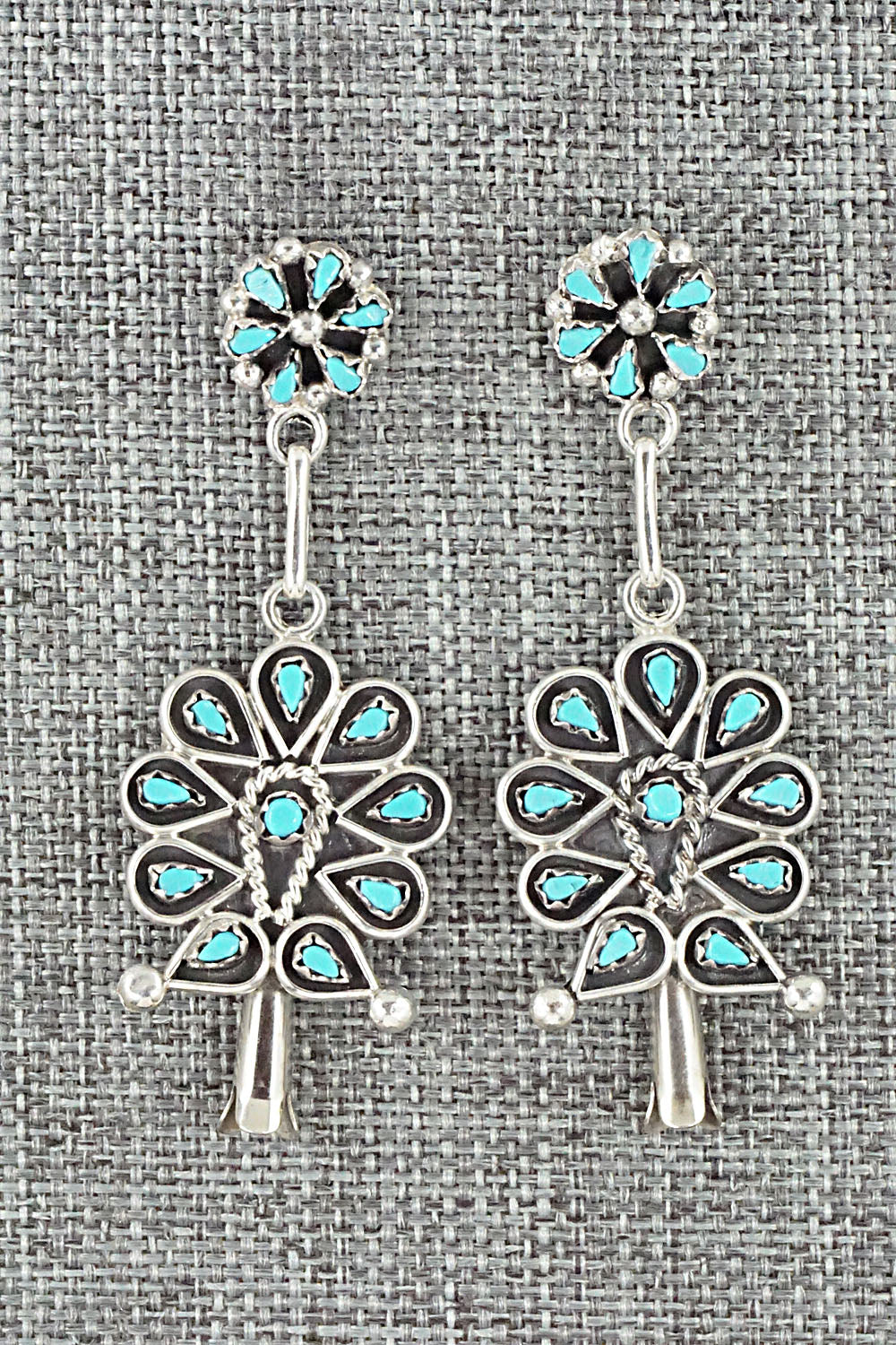 Turquoise & Sterling Silver Earrings - Tricia Leekity