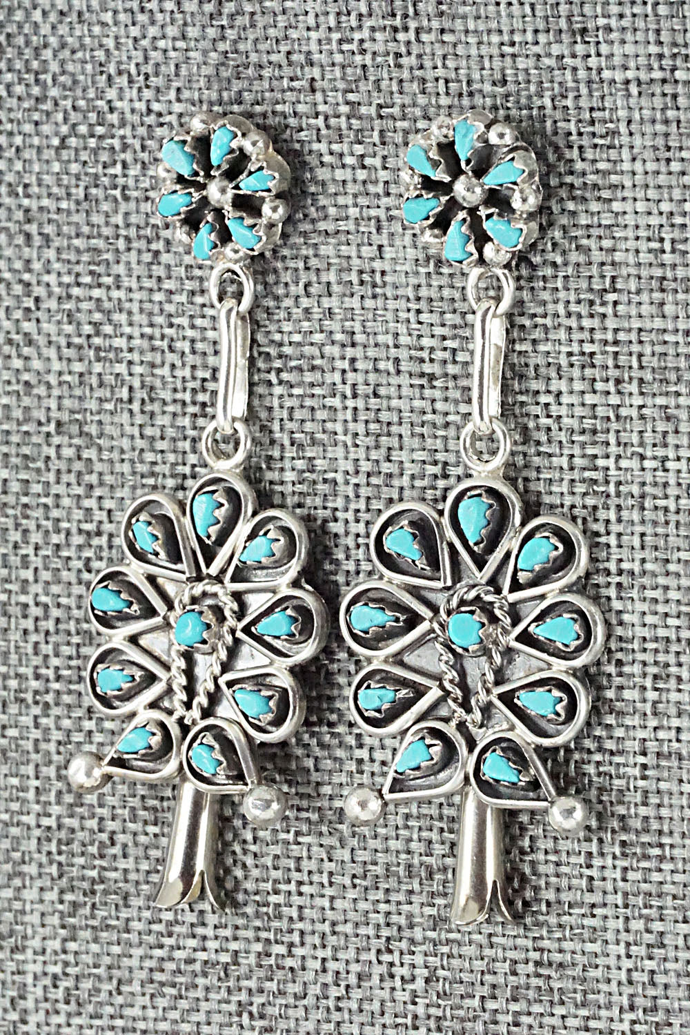 Turquoise & Sterling Silver Earrings - Tricia Leekity