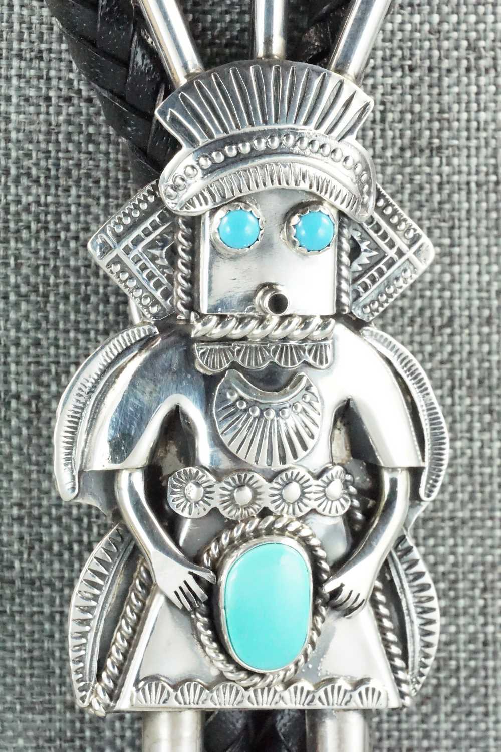 Turquoise & Sterling Silver Bolo Tie - Garret Hale