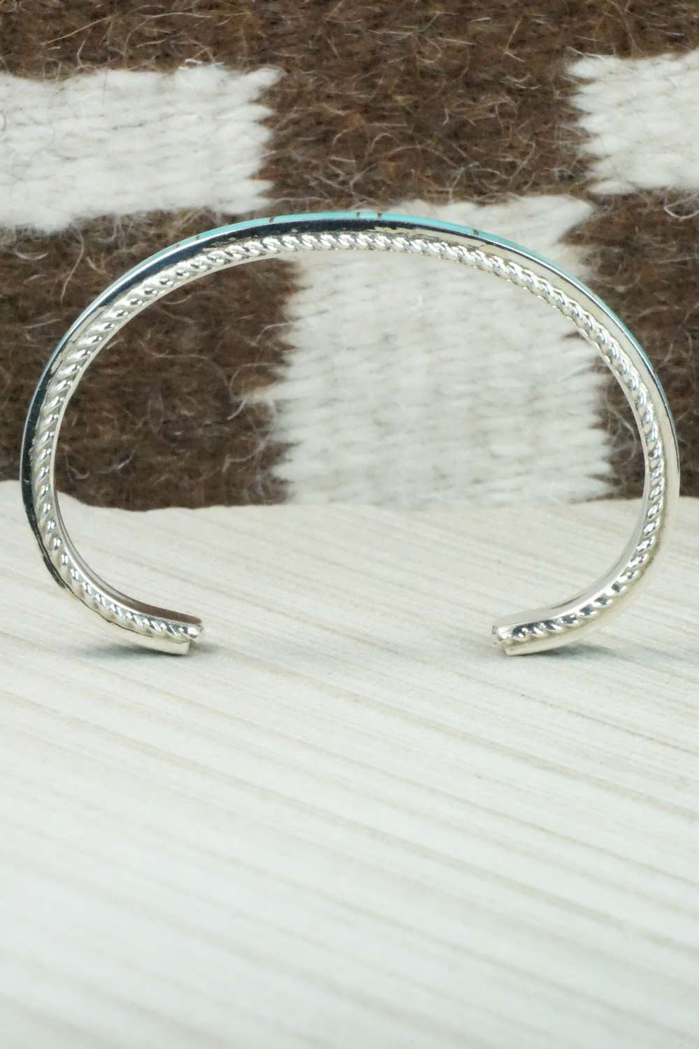 Turquoise & Sterling Silver Bracelet - Ricky Booqua