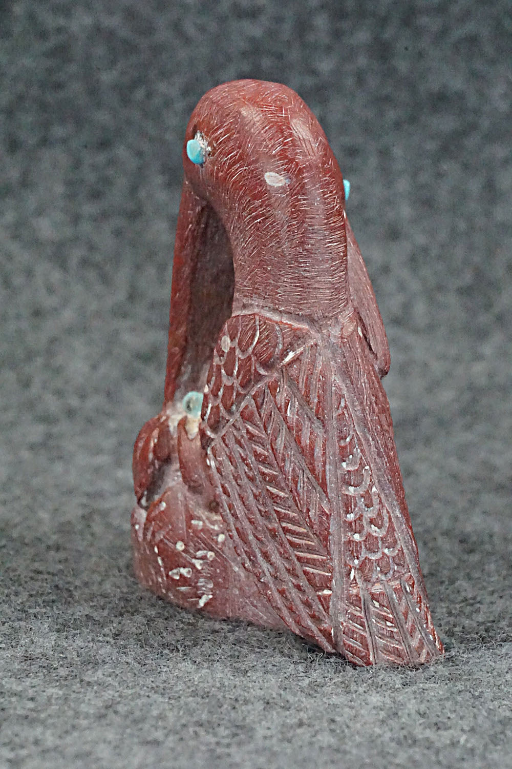 Hummingbirds Zuni Fetish Carving - Carlton Kaamasee