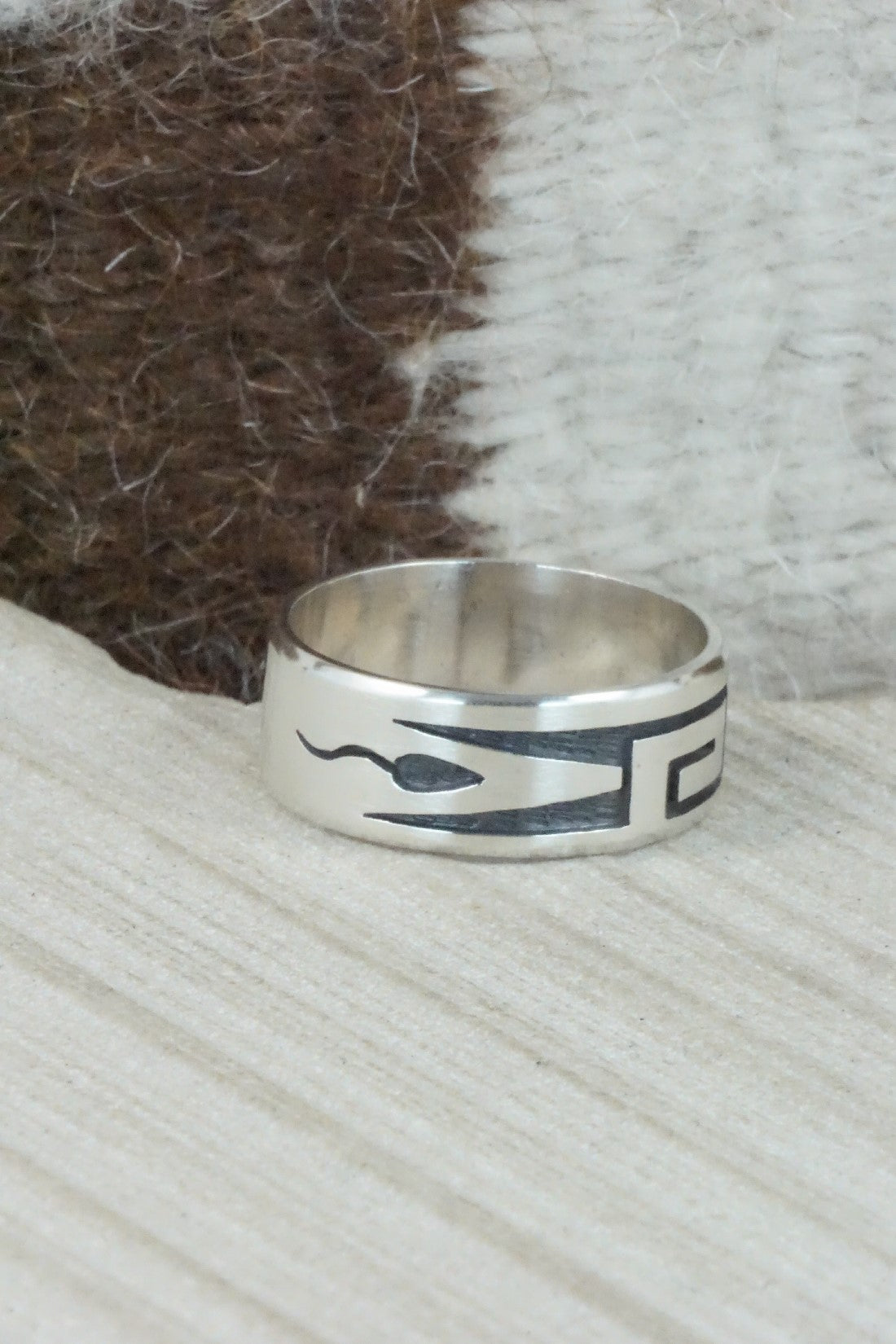 Sterling Silver Ring - Timothy Mowa - Size 13.5