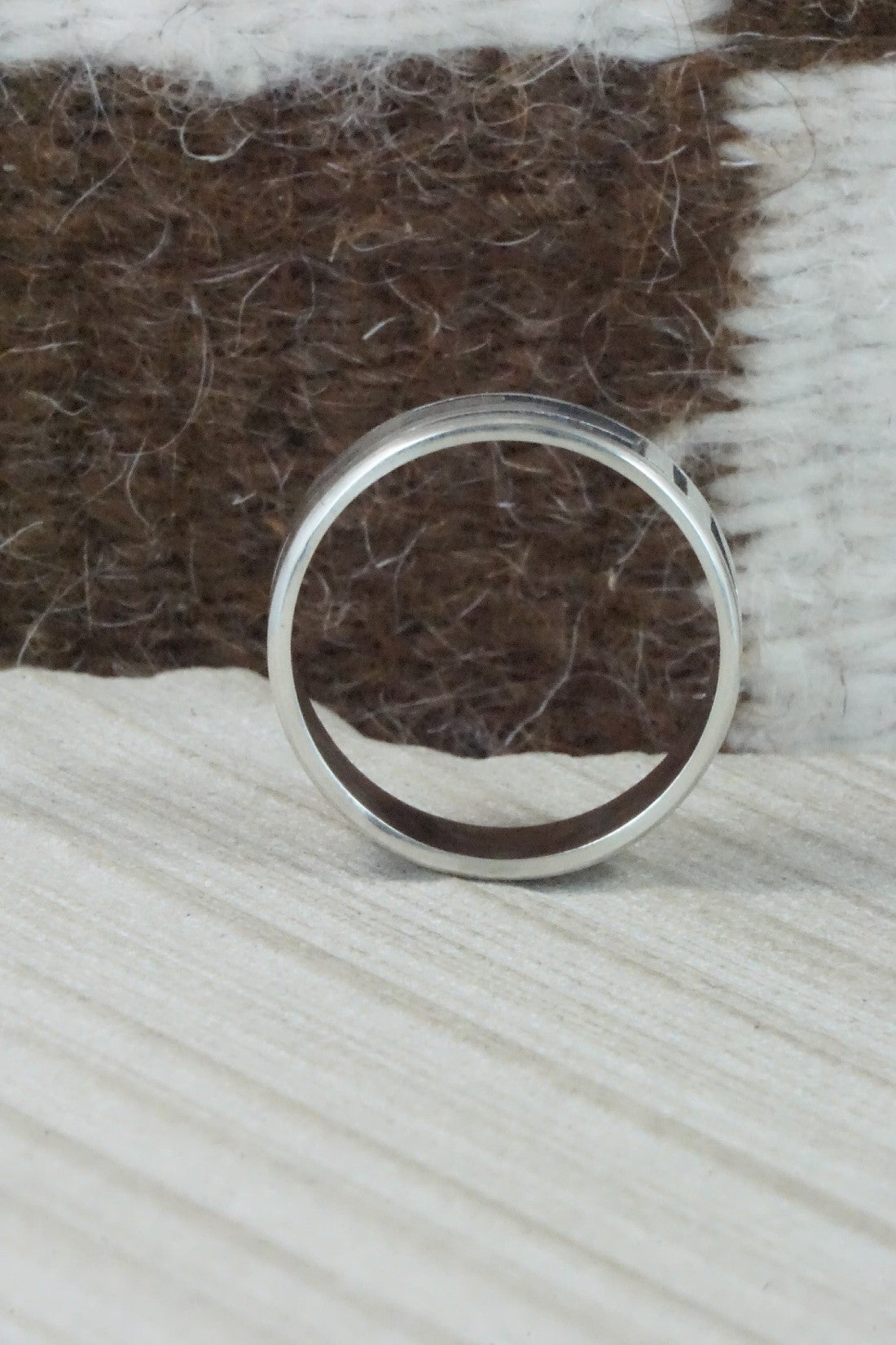 Sterling Silver Ring - Timothy Mowa - Size 13.5