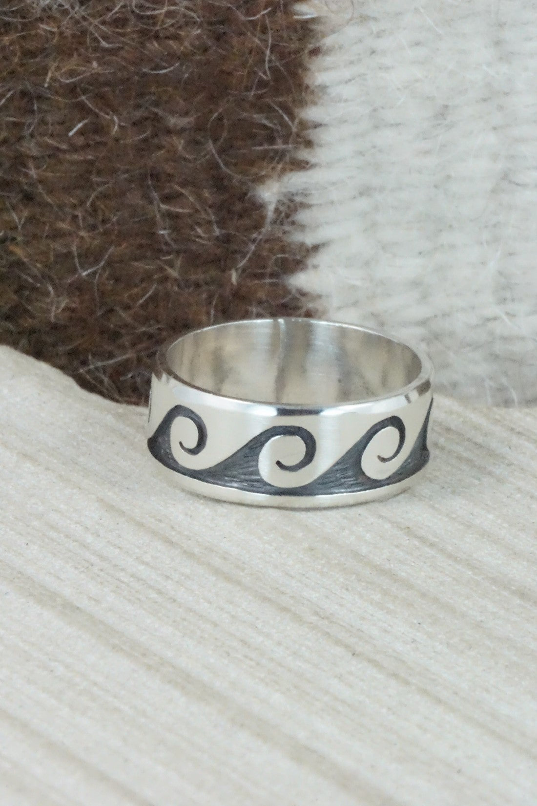 Sterling Silver Ring - Timothy Mowa - Size 12