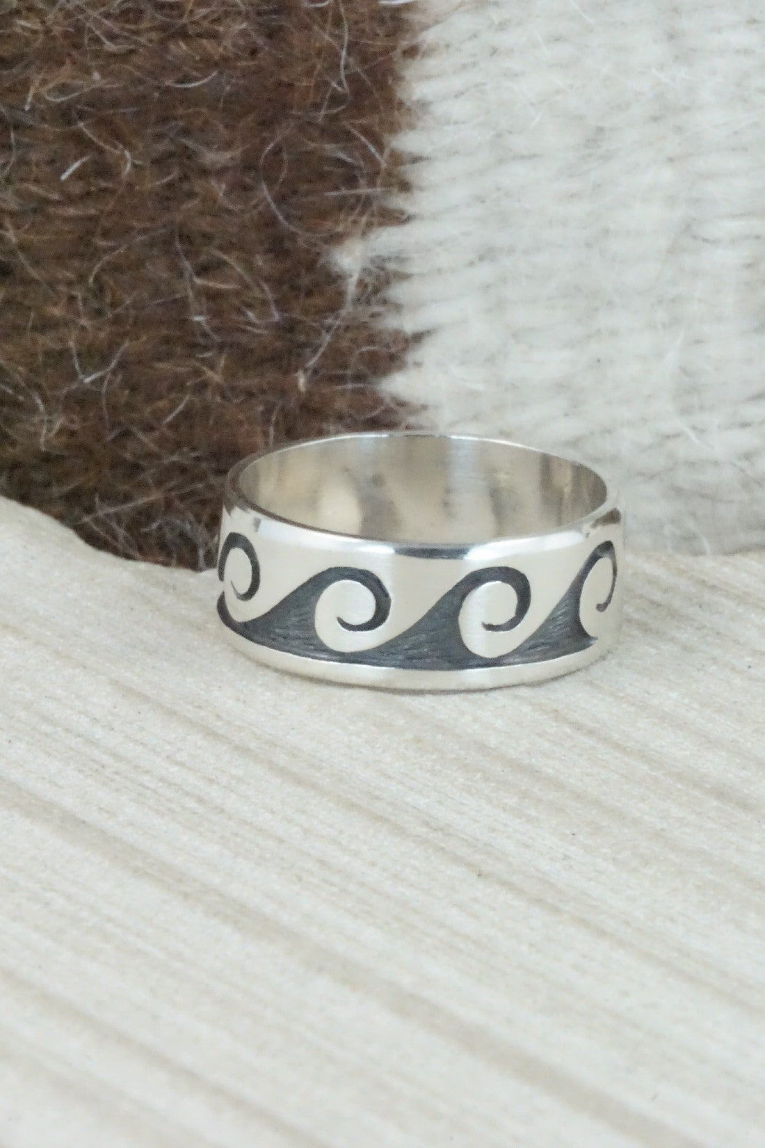 Sterling Silver Ring - Timothy Mowa - Size 12.25