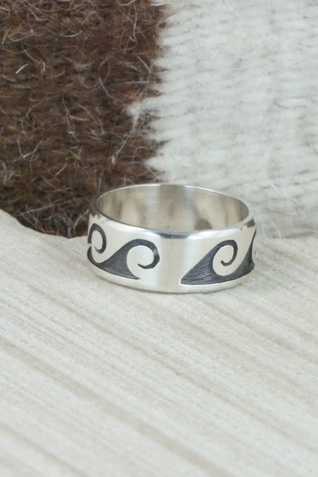 Sterling Silver Ring - Timothy Mowa - Size 12