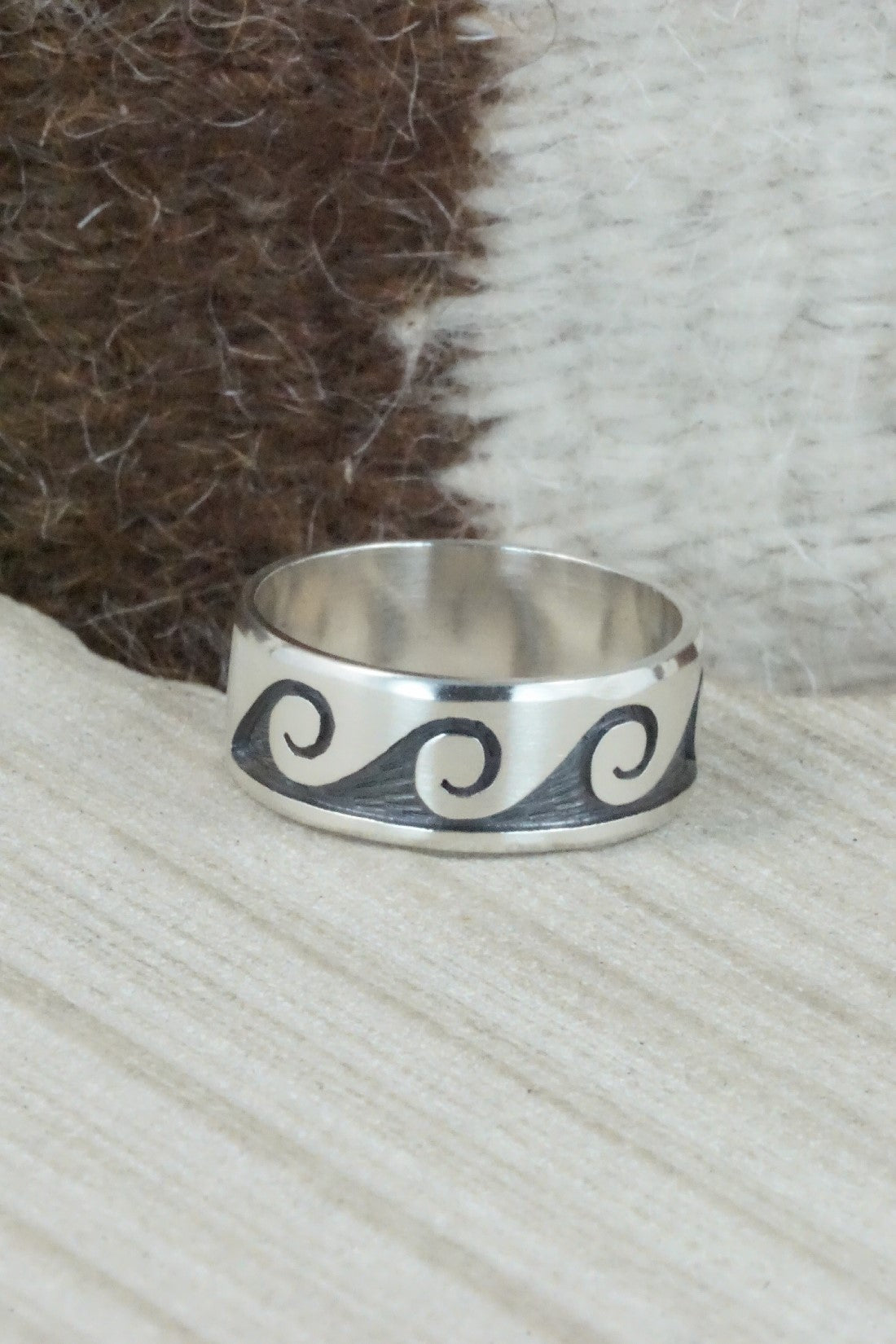 Sterling Silver Ring - Timothy Mowa - Size 12.25