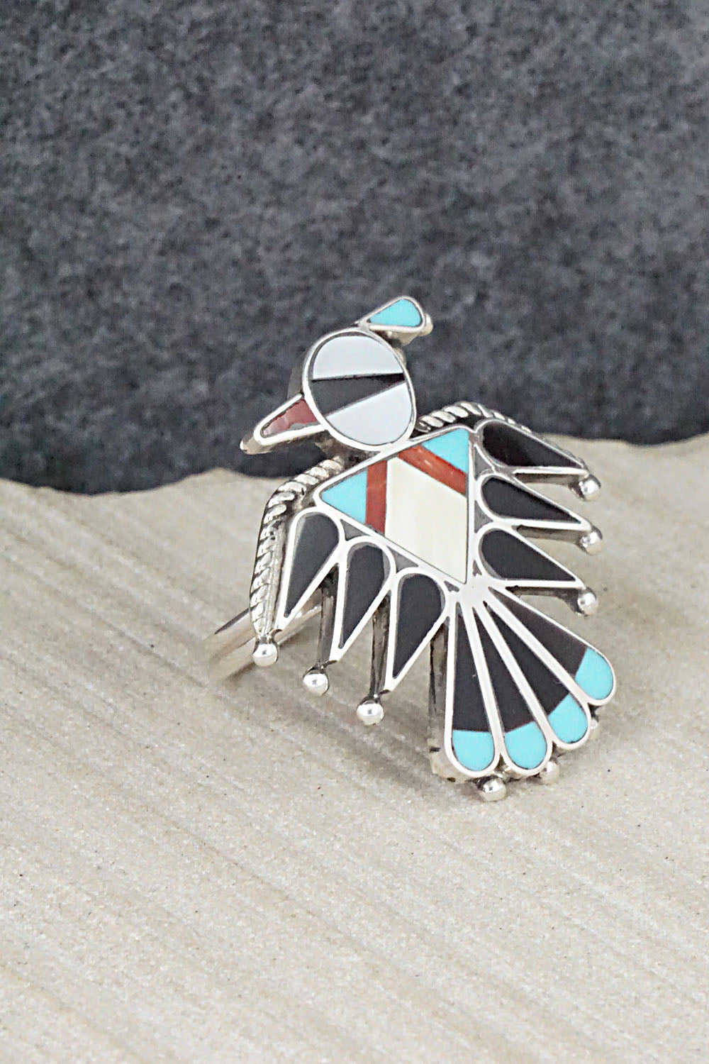 Multi Stone & Sterling Silver Inlay Necklace Set - Adrian Wallace