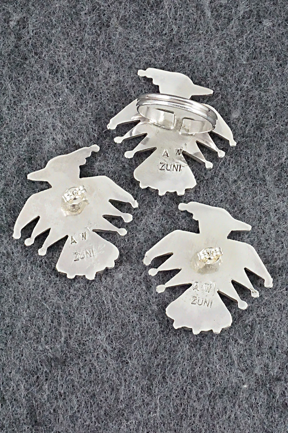 Multi Stone & Sterling Silver Inlay Necklace Set - Adrian Wallace