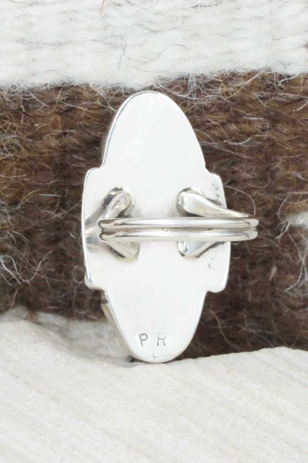 Turquoise & Sterling Silver Ring - Priscilla Reeder - Size 8.25