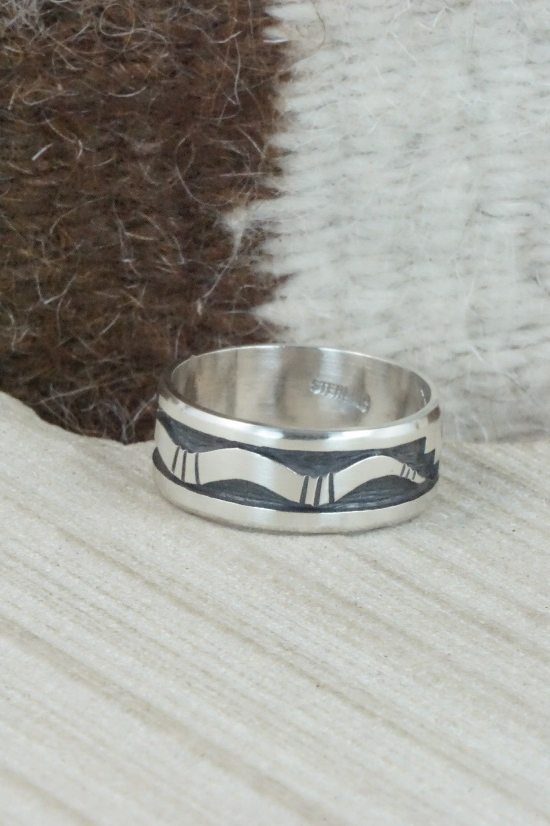 Sterling Silver Ring - Timothy Mowa - Size 12