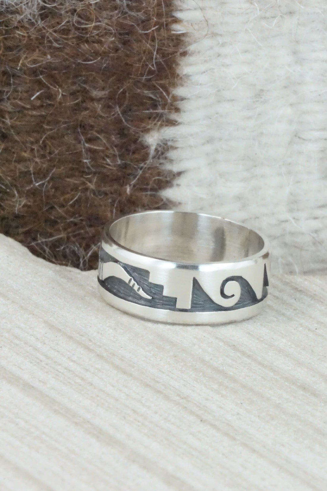 Sterling Silver Ring - Timothy Mowa - Size 12