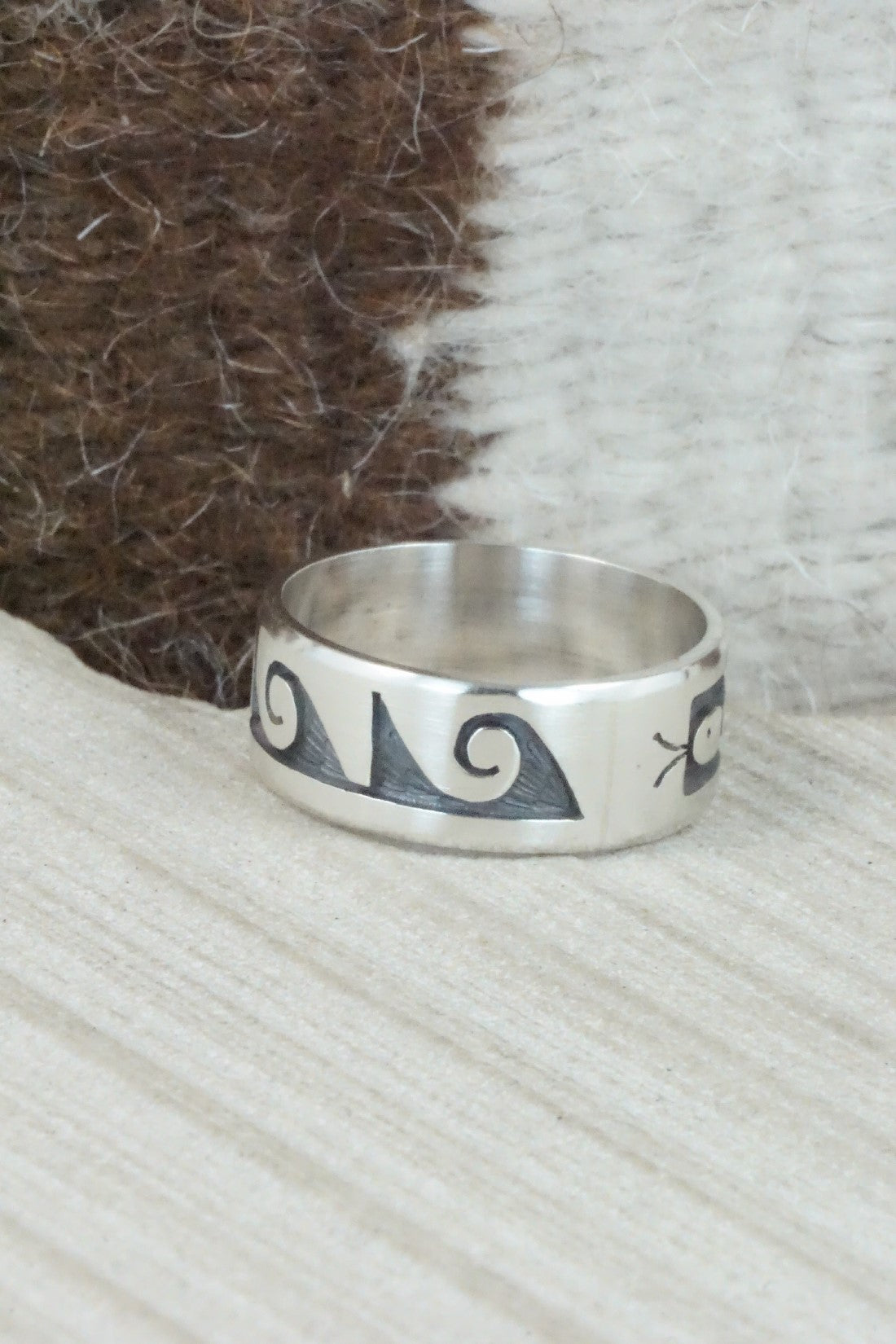 Sterling Silver Ring - Timothy Mowa - Size 12
