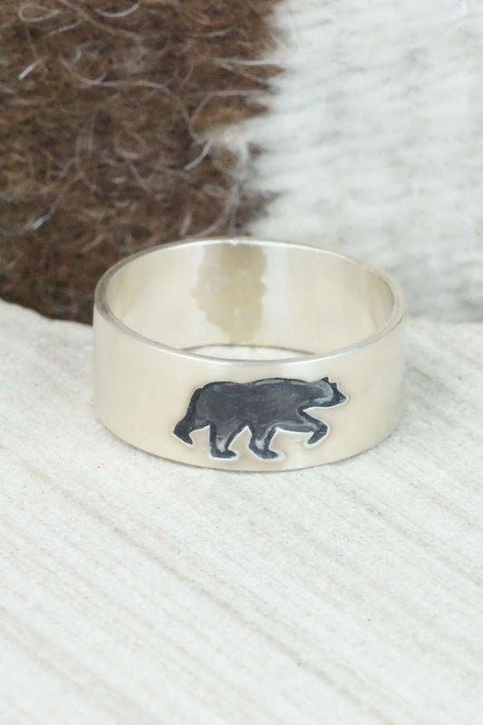 Sterling Silver Ring - Lester Gene - Size 13.5