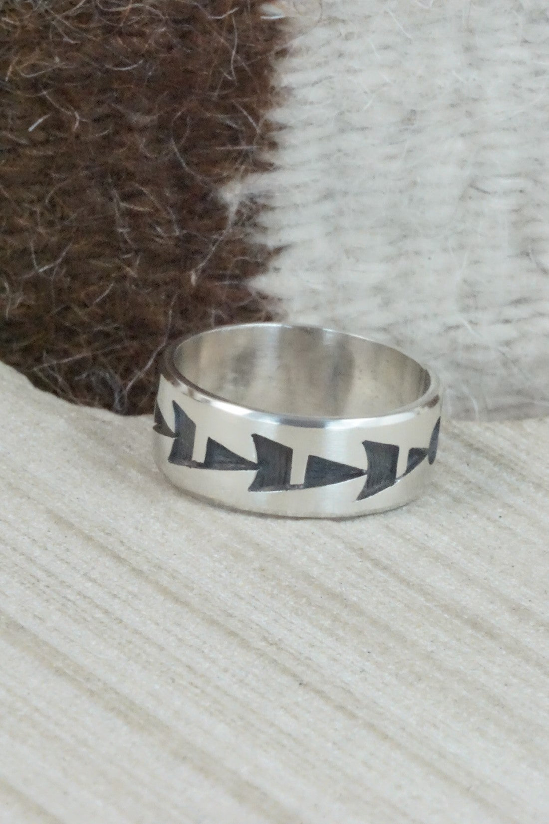 Sterling Silver Ring - Timothy Mowa - Size 12