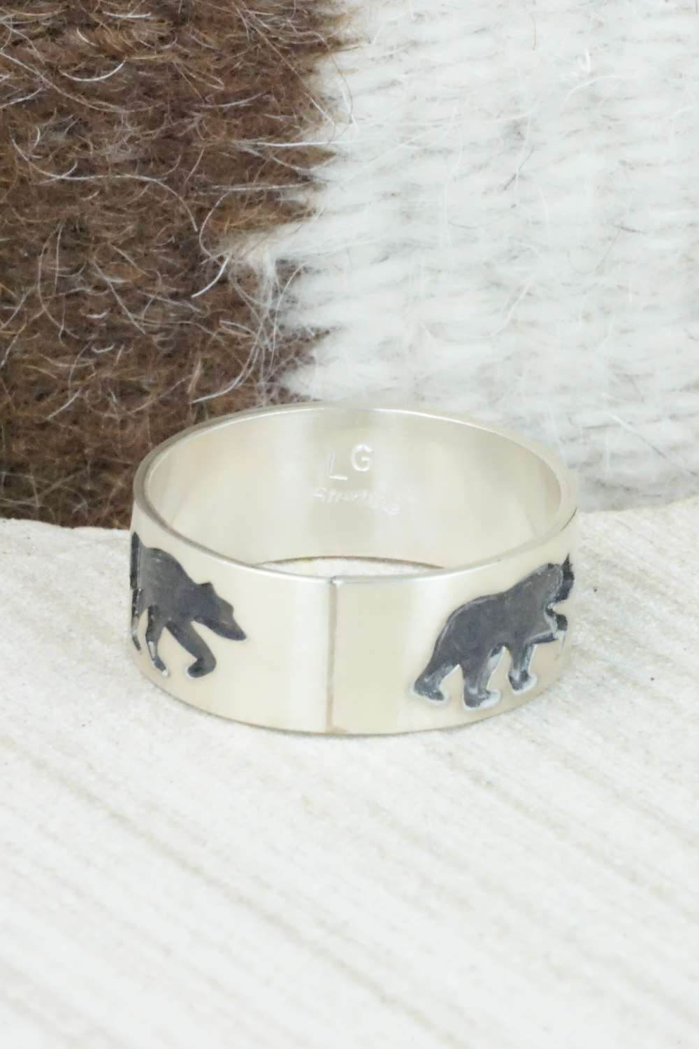 Sterling Silver Ring - Lester Gene - Size 13.5