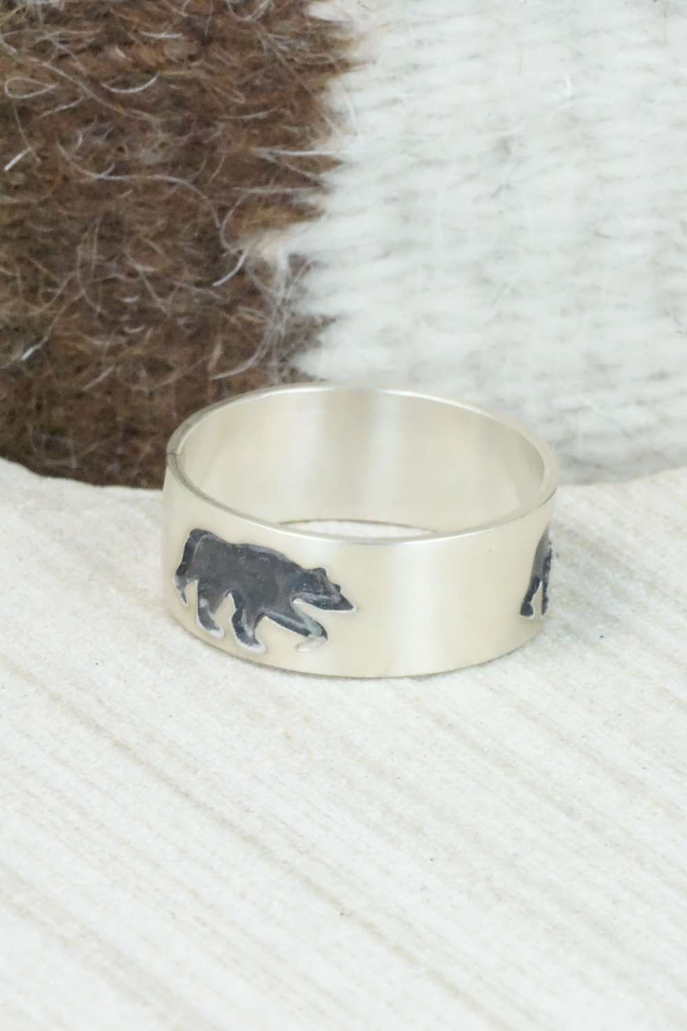 Sterling Silver Ring - Lester Gene - Size 13.5