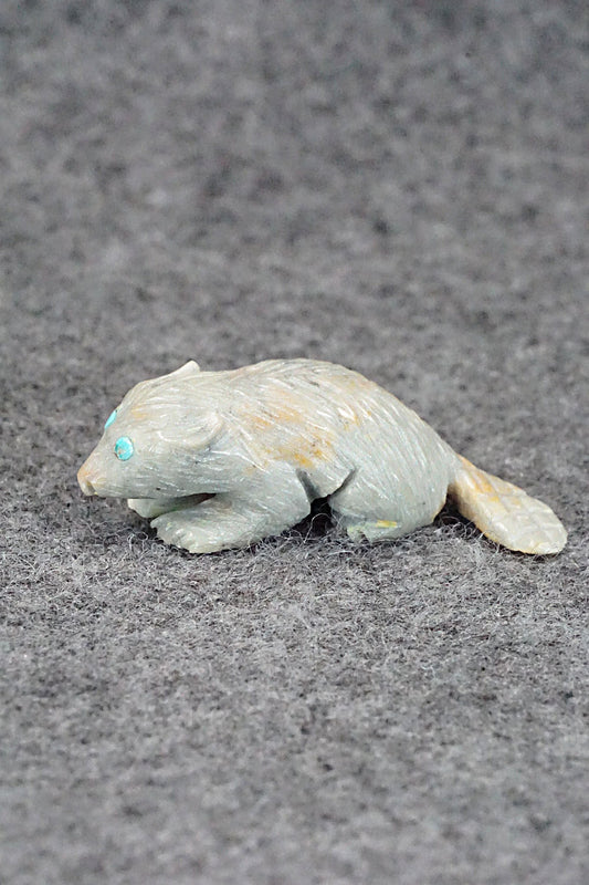 Beaver Zuni Fetish Carving - Jonas Hustito