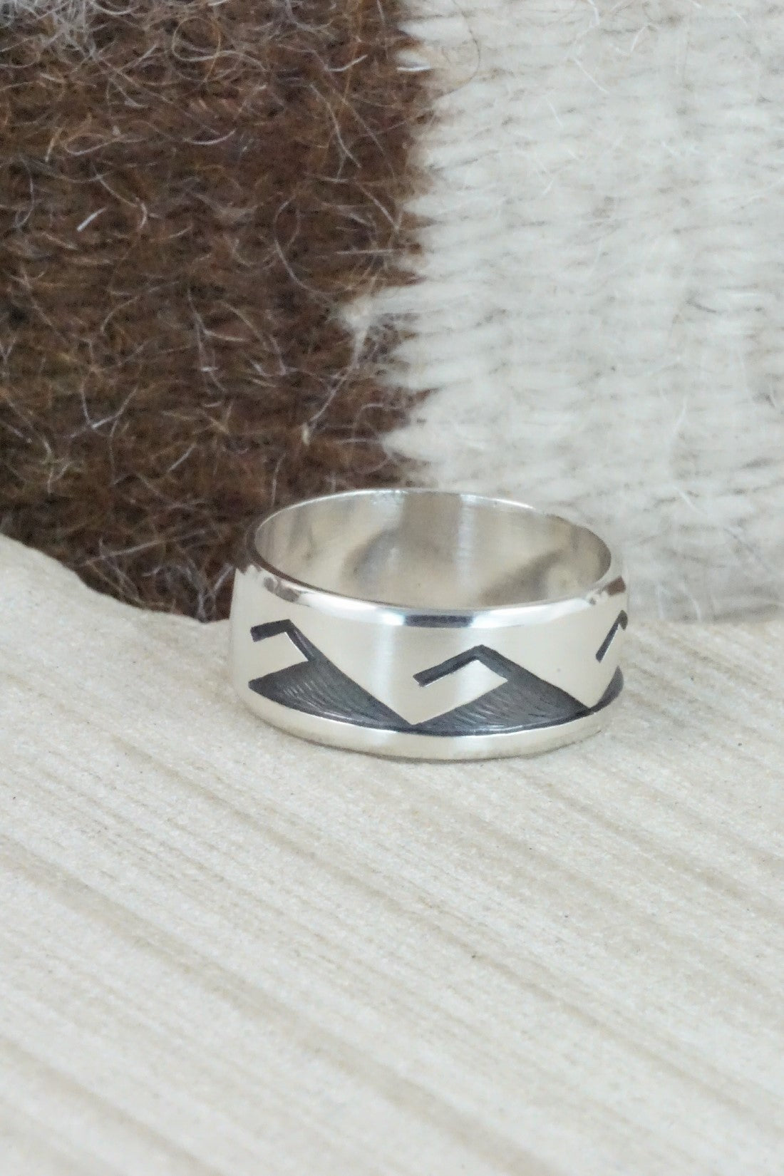 Sterling Silver Ring - Timothy Mowa - Size 12