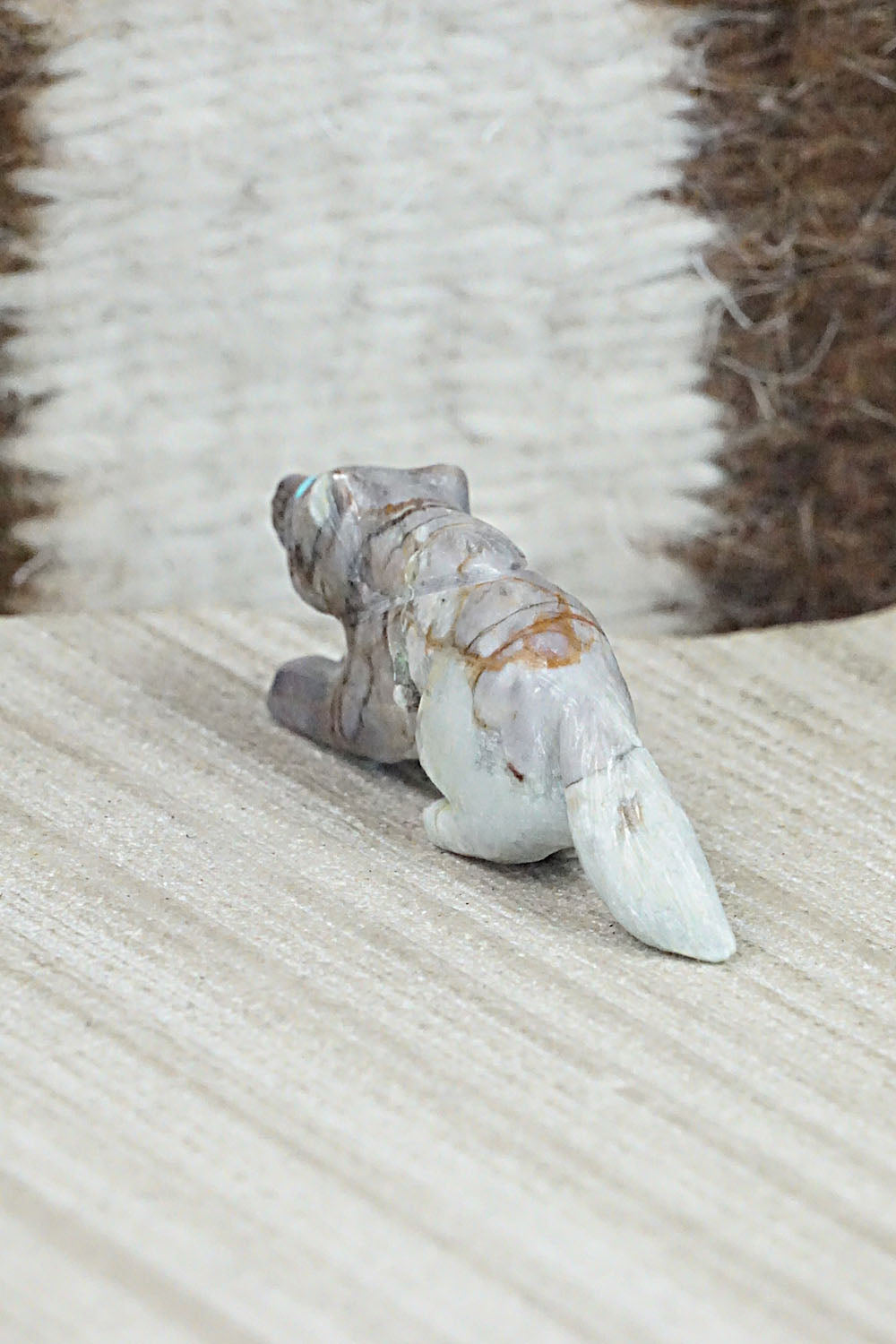 Wolf Zuni Fetish Carving - Jonas Hustito