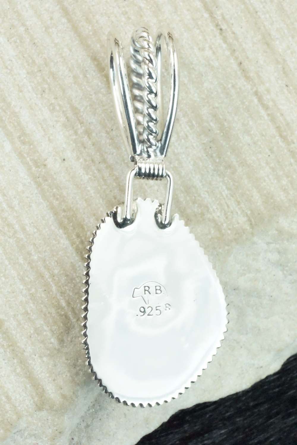 Turquoise & Sterling Silver Pendant - Sheena Jack