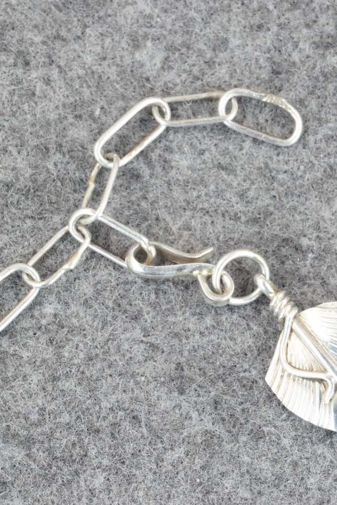 Sterling Silver Feather Link Bracelet - Chris Charley