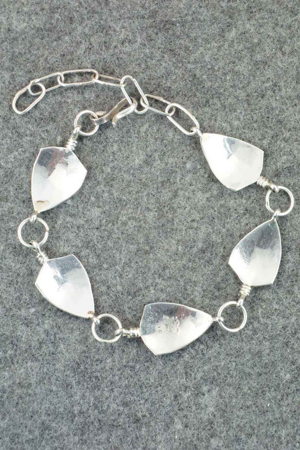 Sterling Silver Feather Link Bracelet - Chris Charley