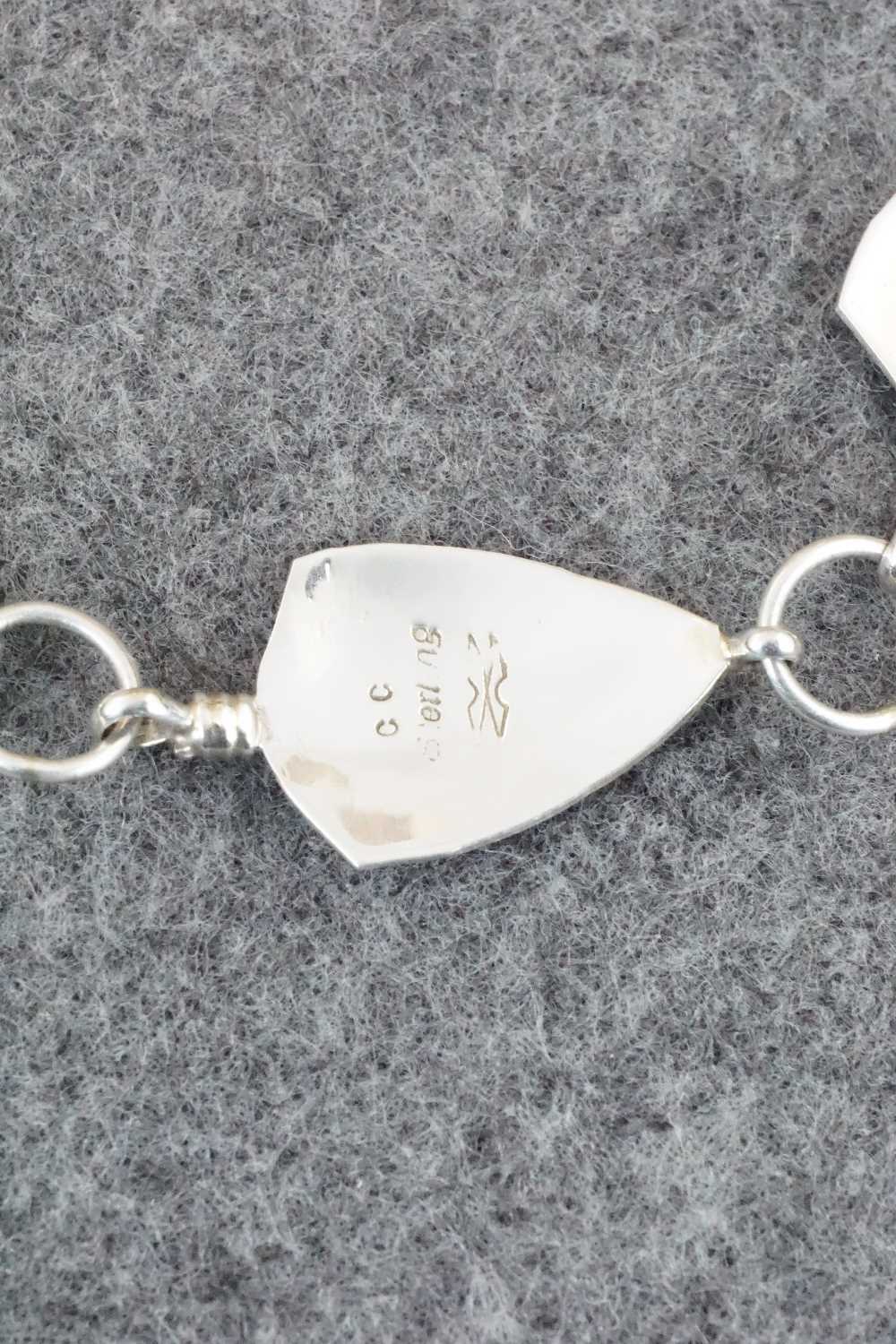 Sterling Silver Feather Link Bracelet - Chris Charley