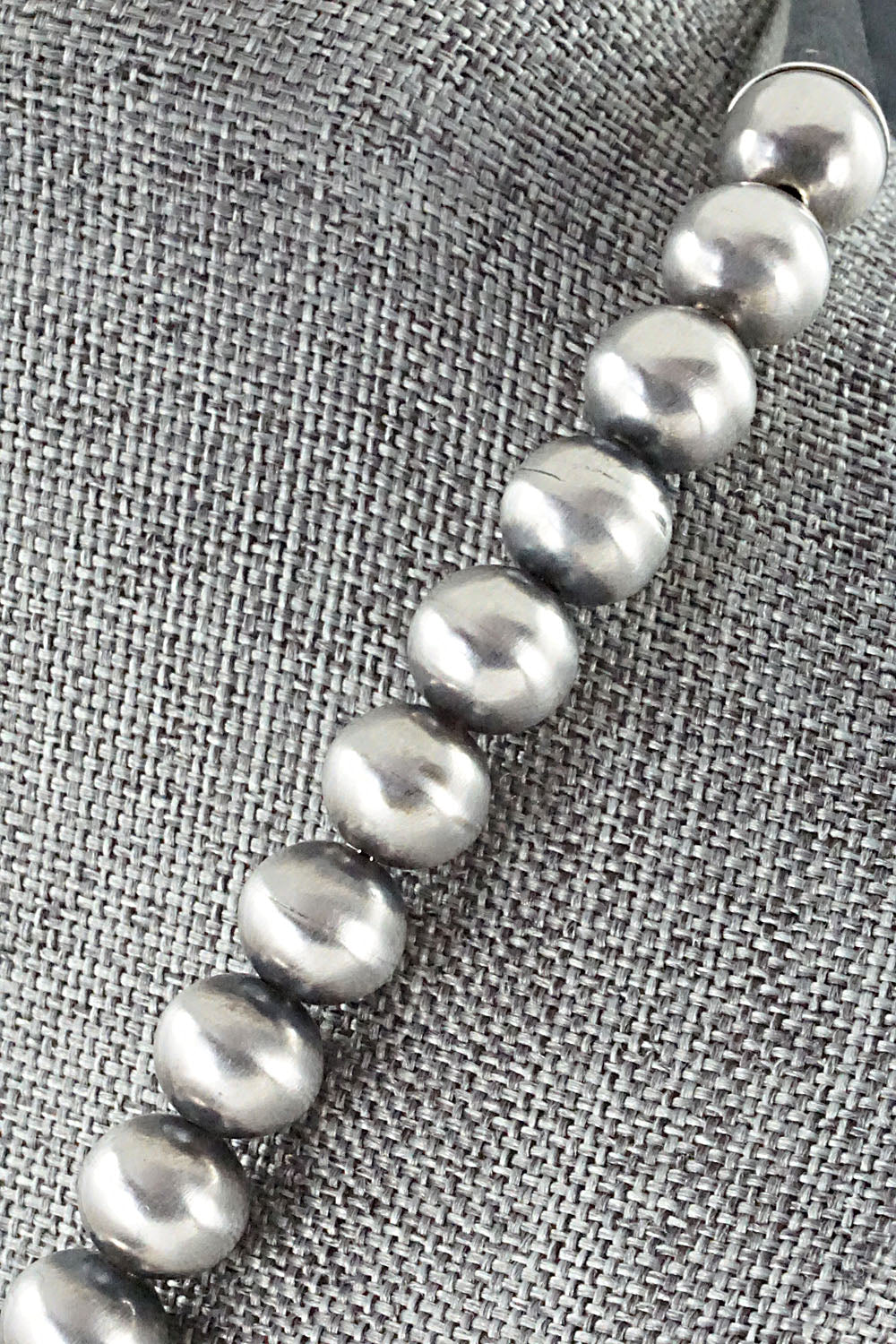 Turquoise and Sterling Silver Naja & Navajo Pearl Necklace - Jan Mariano