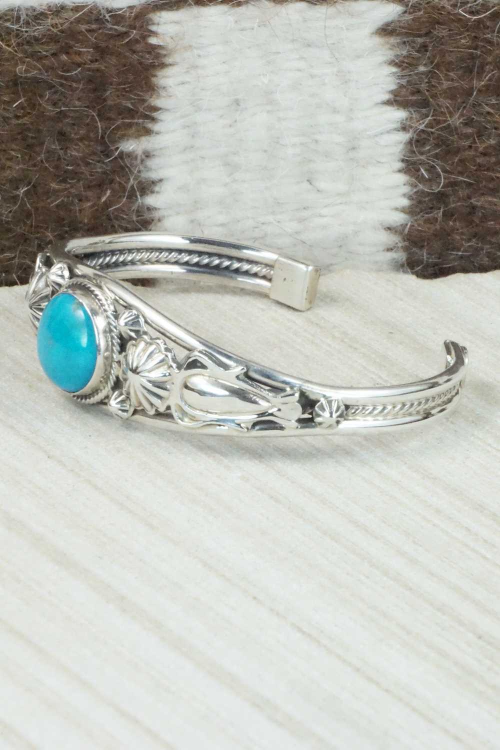 Turquoise & Sterling Silver Bracelet - Raymond Delgarito