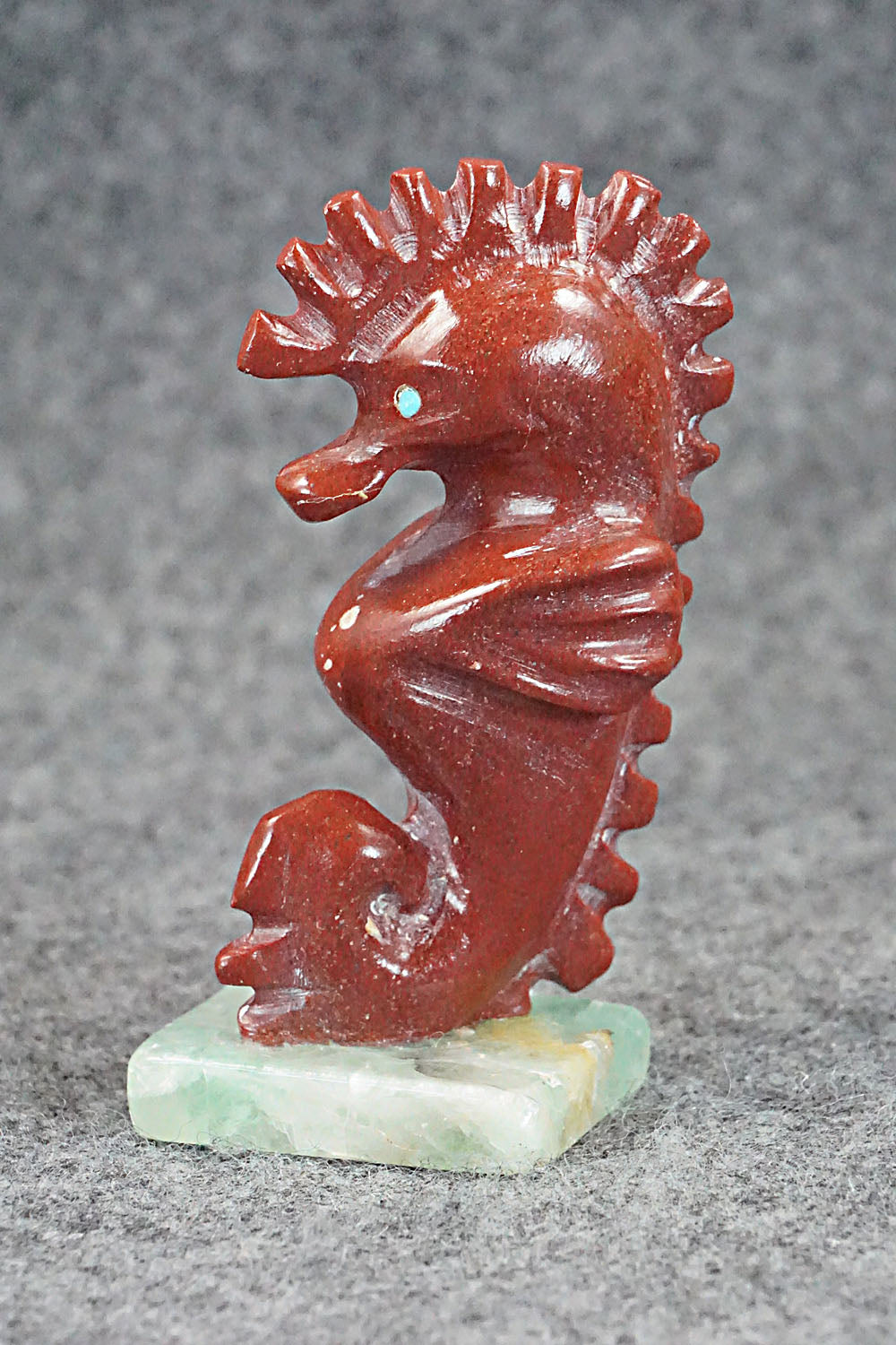 Seahorse Zuni Fetish Carving - Calvert Bowannie