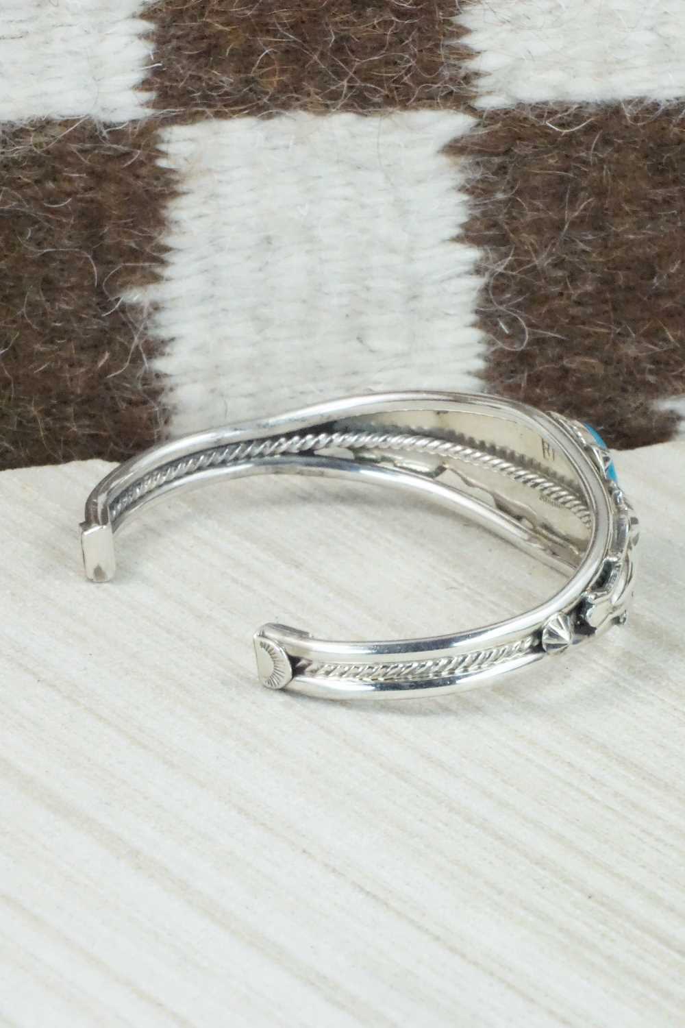 Turquoise & Sterling Silver Bracelet - Raymond Delgarito