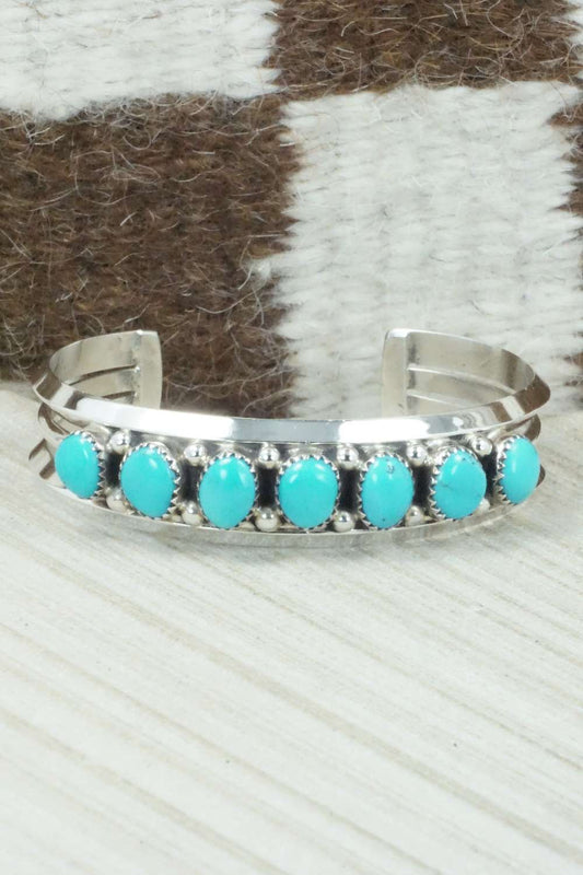 Turquoise & Sterling Silver Bracelet - Sarah Curley