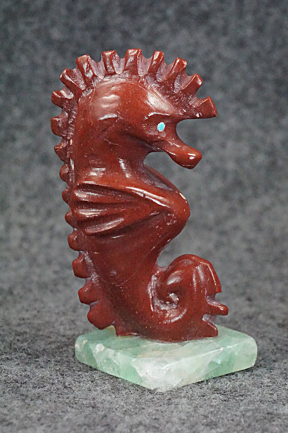 Seahorse Zuni Fetish Carving - Calvert Bowannie
