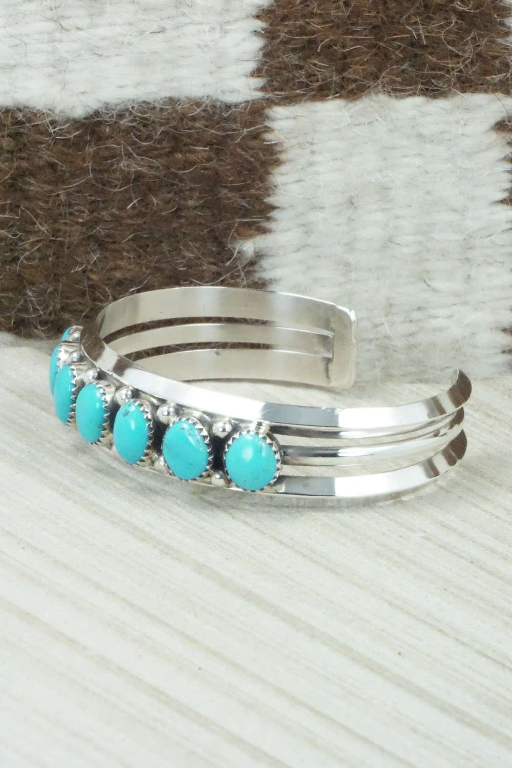 Turquoise & Sterling Silver Bracelet - Sarah Curley