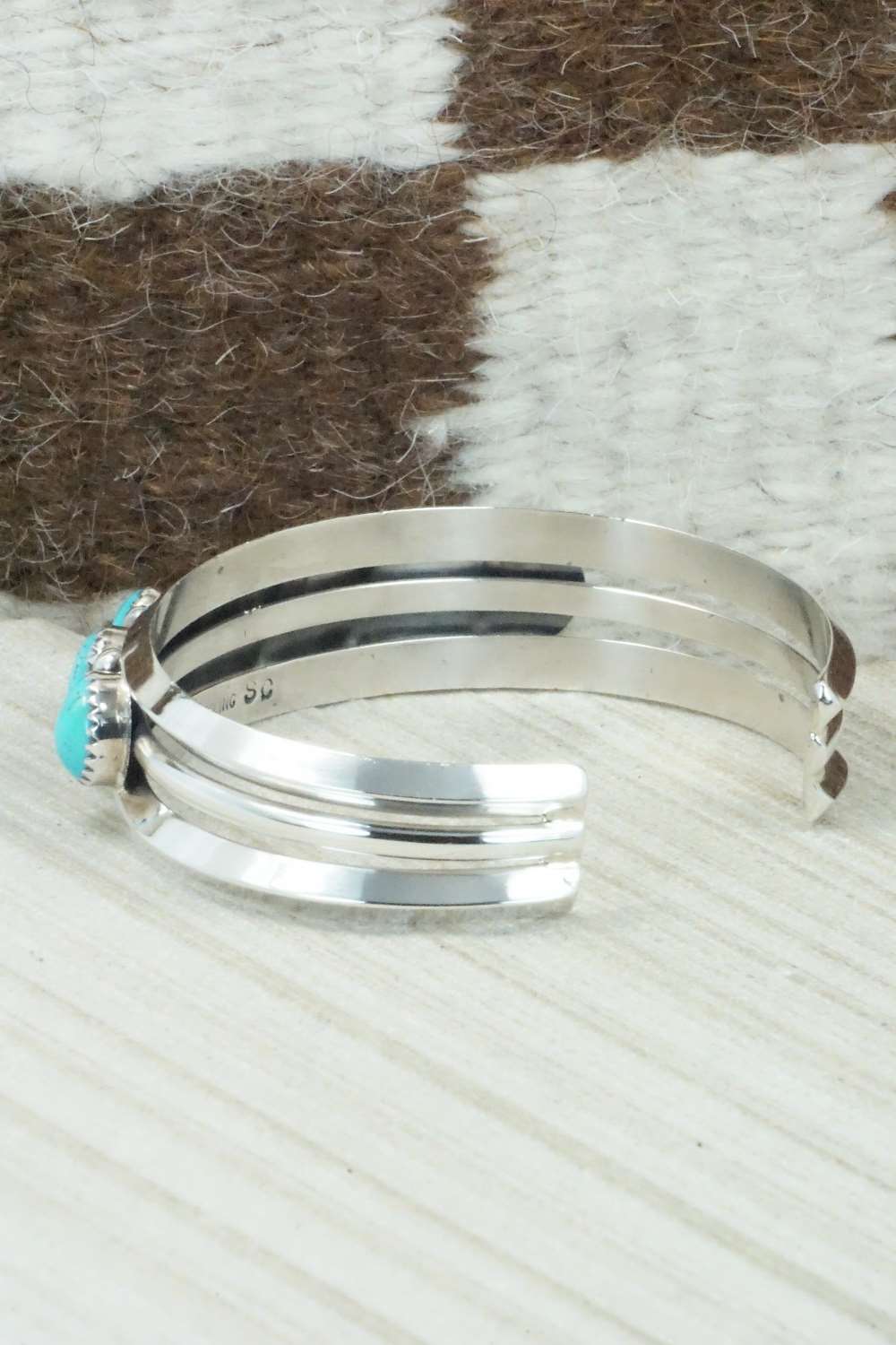 Turquoise & Sterling Silver Bracelet - Sarah Curley