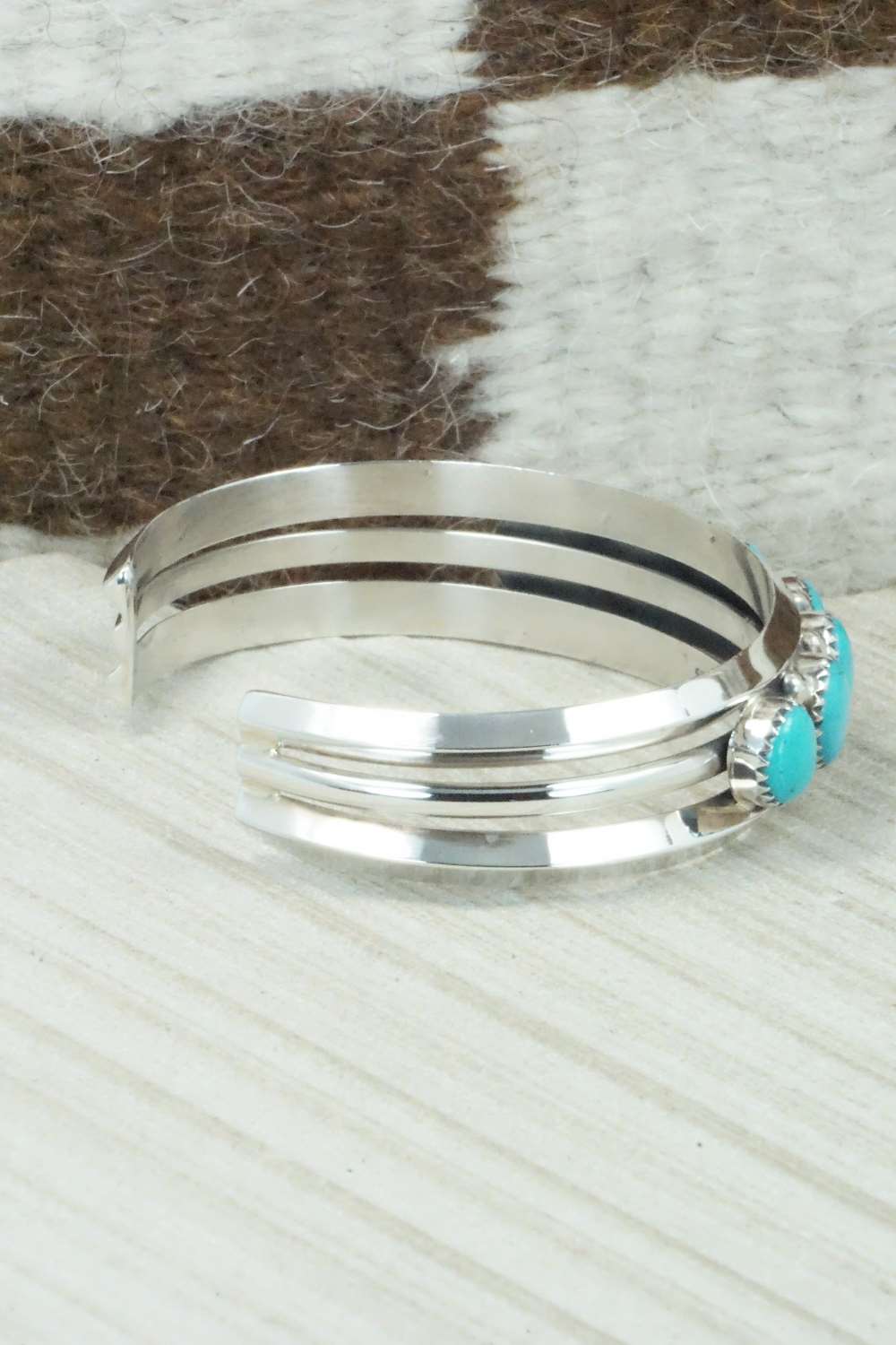 Turquoise & Sterling Silver Bracelet - Sarah Curley