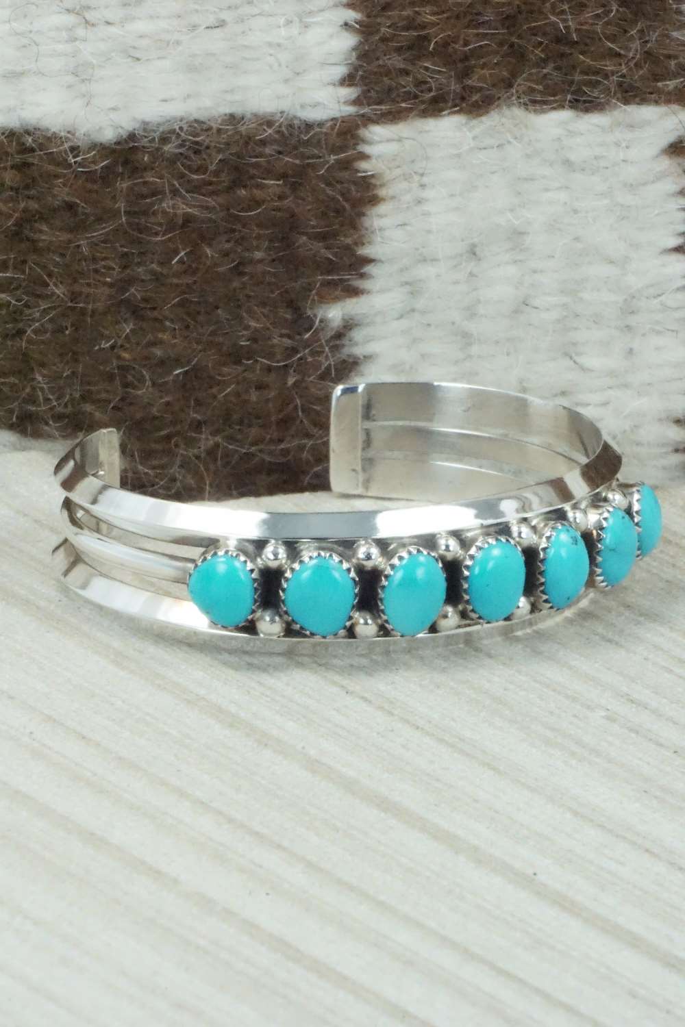 Turquoise & Sterling Silver Bracelet - Sarah Curley