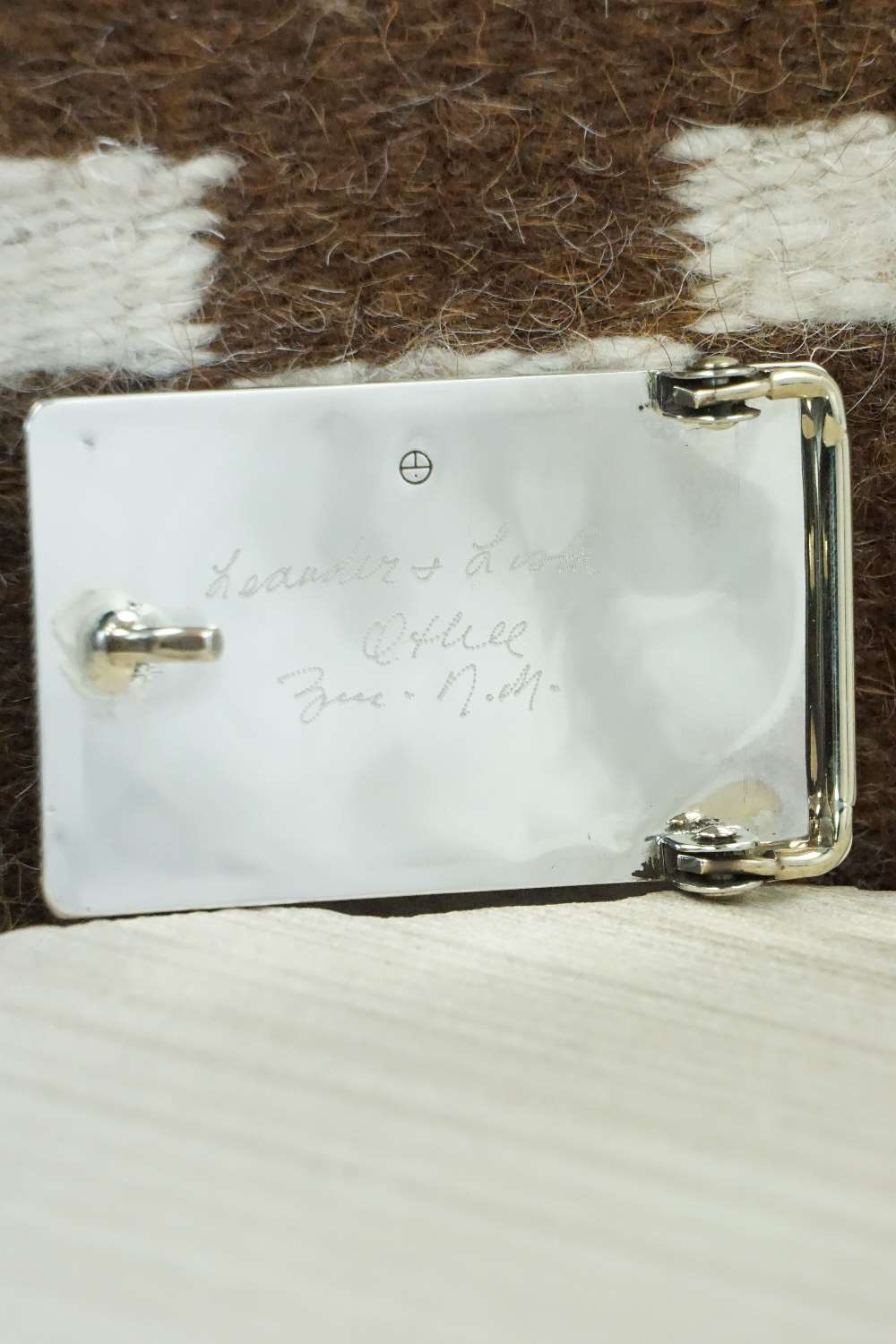 Multi Stone & Sterling Silver Belt Buckle - Leander Othole